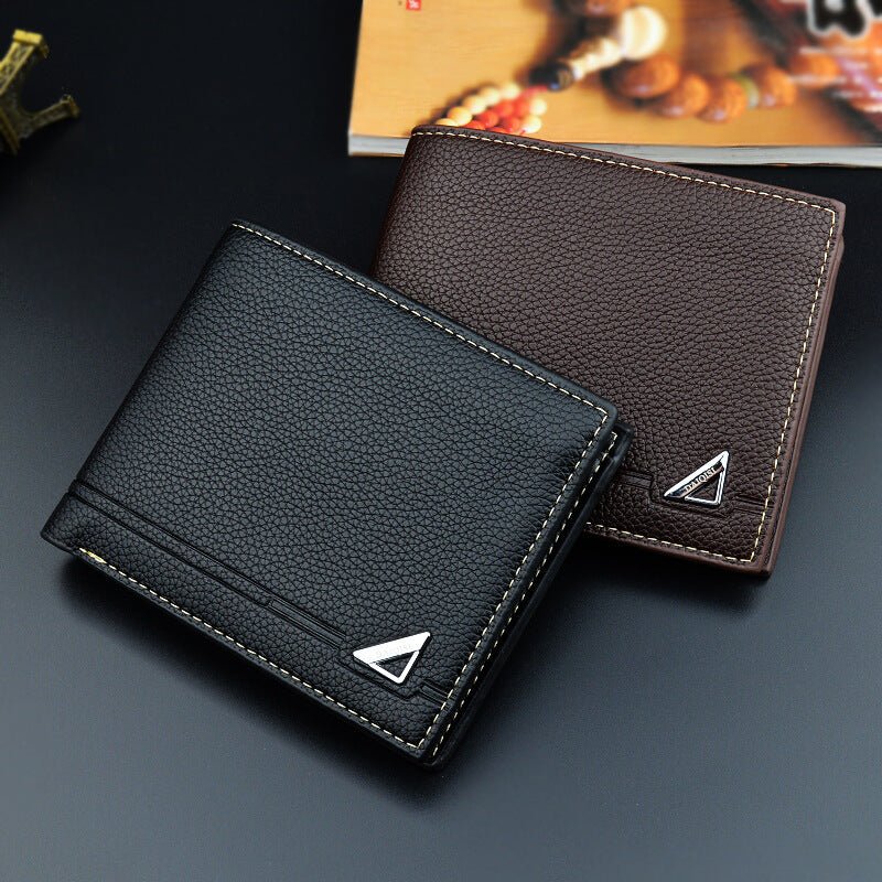Men's Short Soft Leather Multiple Card Slots Wallet My Store